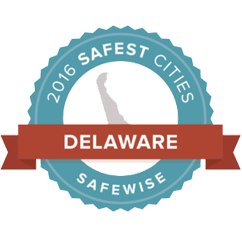 2016 Safest City in Delaware